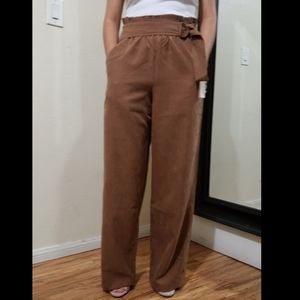Brown Belted Pants